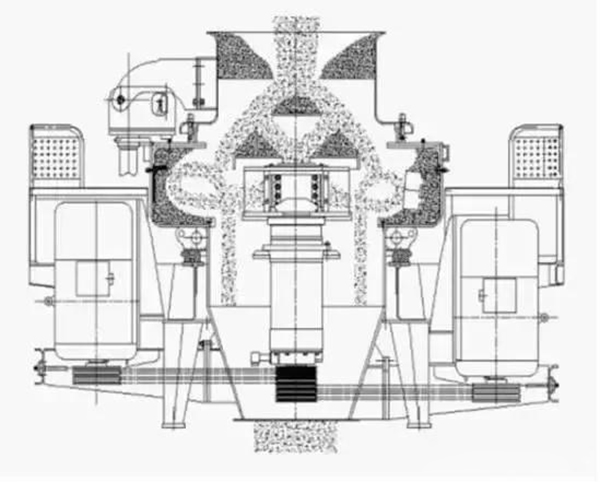 新型制沙機(jī)石打鐵工作原理圖